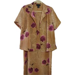 Laura Scott floral 2-piece maxi dress & jacket